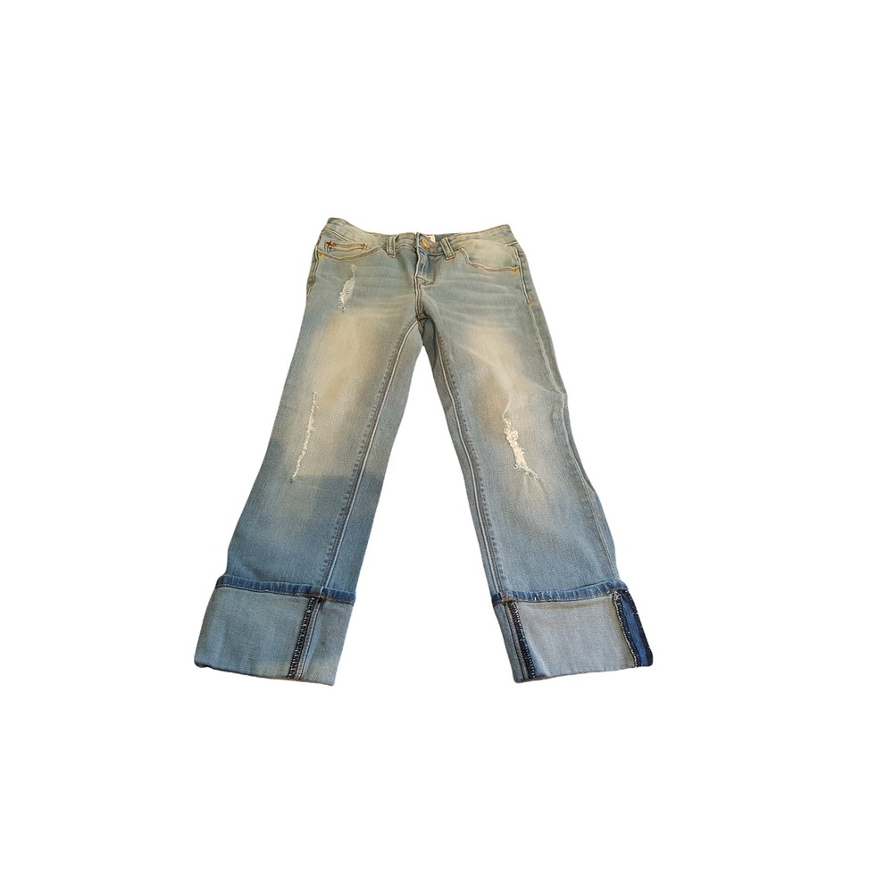 Hudson Stonewash Cuffed Capri Jeans Youth